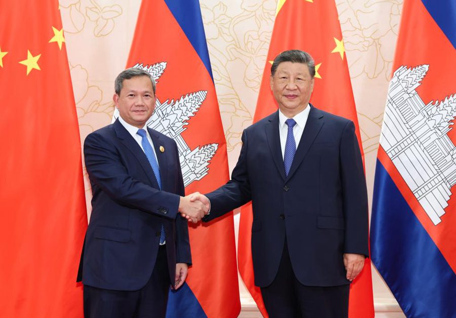 Xi Jinping incontra il Primo Ministro cambogiano Hun Manet