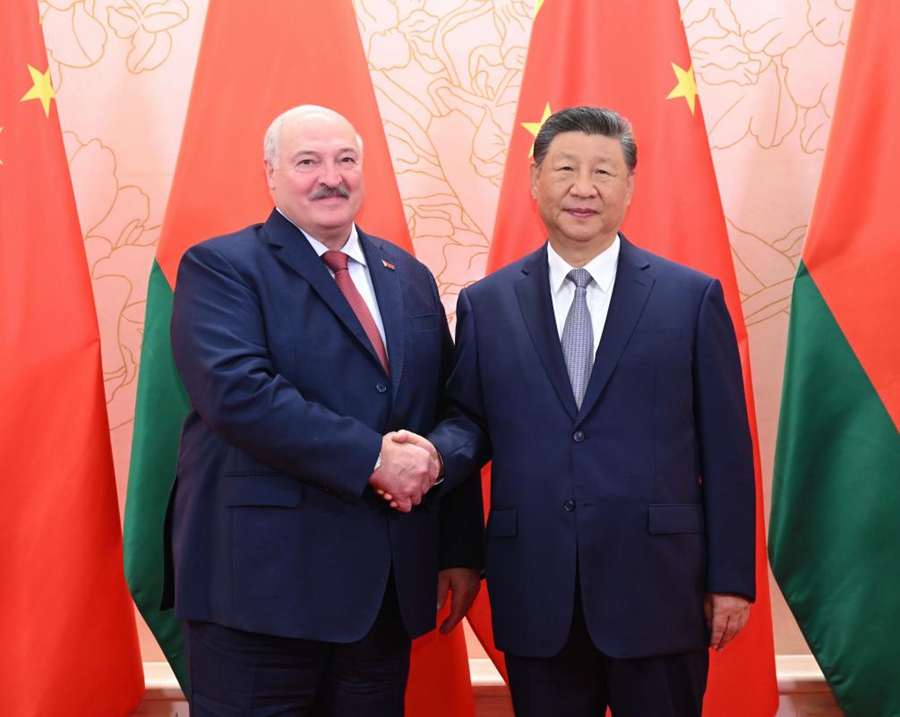 Xi Jinping incontra il Presidente bielorusso Aleksandr Lukashenko