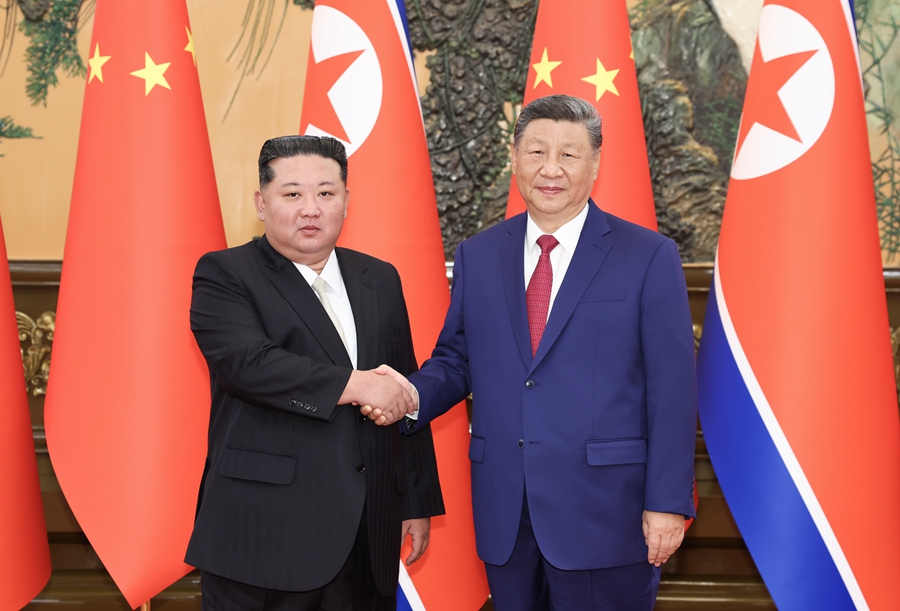 Xi Jinping incontra Segretario Generale del Partito del Lavoro di Corea Kim Jong-un