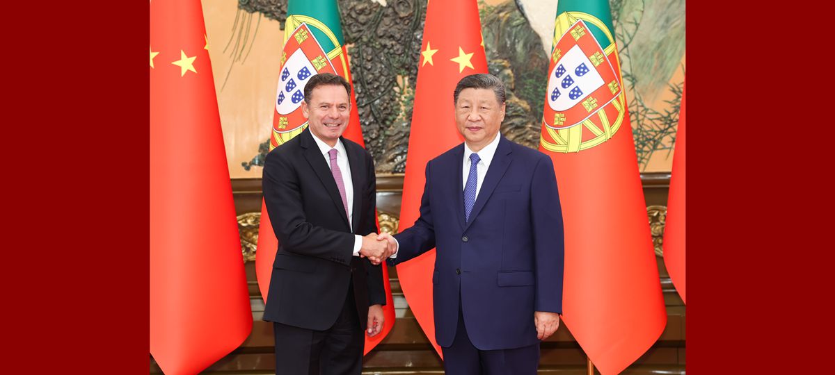 Xi Jinping incontra il premier portoghese Luis Montenegro a Beijing