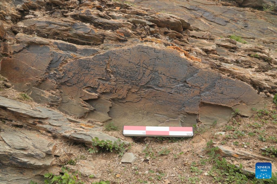 La Cina scopre una stele incisa della dinastia Qin sull'altopiano Qinghai-Xizang