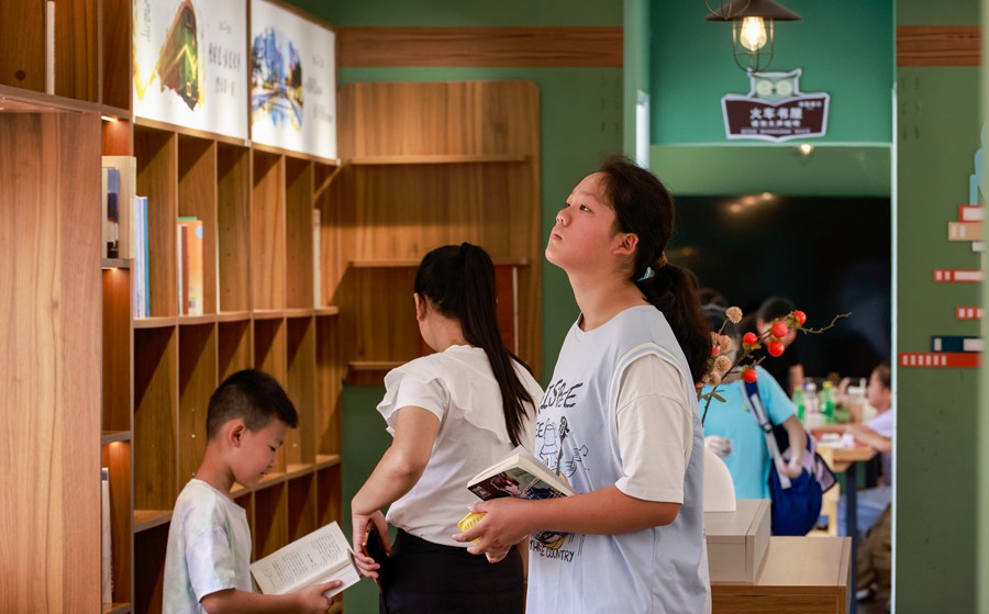 Guizhou, carrozze ferroviarie dismessi diventano biblioteca urbana