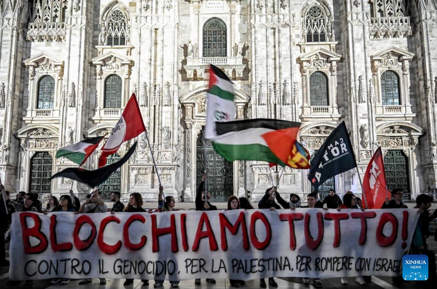 Italia, manifestazioni contro il blocco israeliano della 
