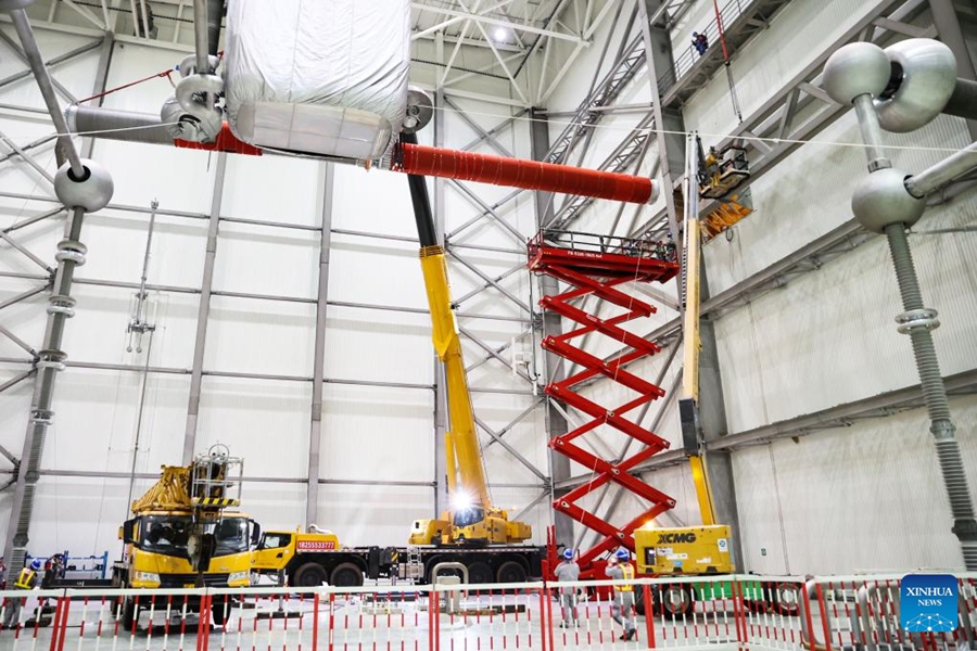 Stazione di conversione Guquan sottoposta a revisione annuale di 7 giorni a Xuancheng, Anhui