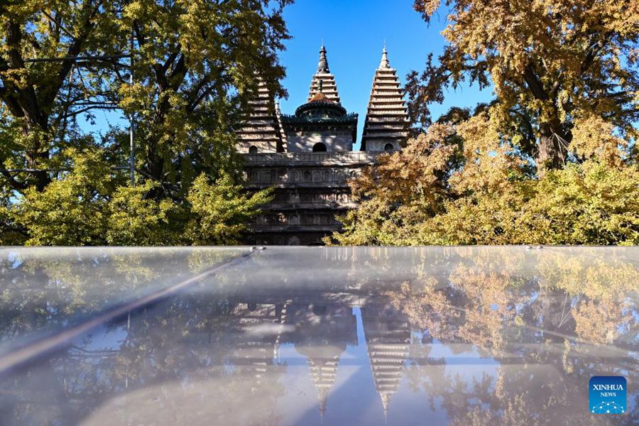 Museo d'Arte della Scultura in Pietra di Beijing attira numerosi turisti