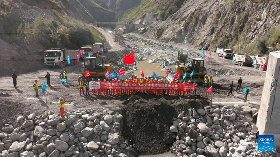 Progetto idroelettrico di Balakot, realizzato dalla Cina, completa la chiusura del fiume nel Pakistan nordoccidentale