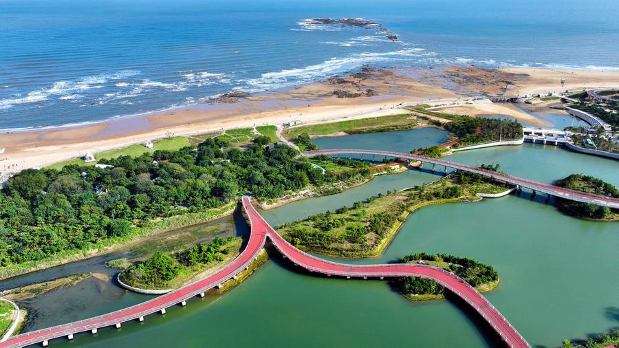 Costruzione di baie splendide nello Shandong, Cina orientale
