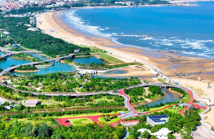 Costruzione di baie splendide nello Shandong, Cina orientale