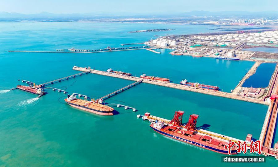 Entra in funzione il primo terminal digitale intelligente cinese per rinfuse da 400.000 tonnellate a Qingdao, Shandong