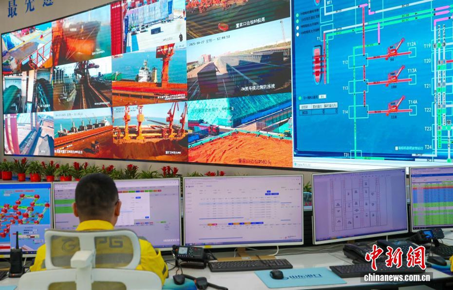 Entra in funzione il primo terminal digitale intelligente cinese per rinfuse da 400.000 tonnellate a Qingdao, Shandong