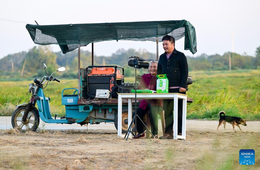 Ottuagenaria nell'Anhui abbraccia la tecnologia moderna per aiutare l'agricoltura familiare