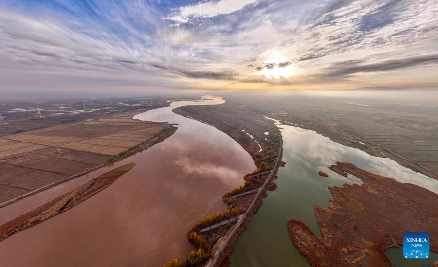 Ningxia, Parco Nazionale delle Zone Umide di Tianhewan diventa un paradiso per uccelli migratori