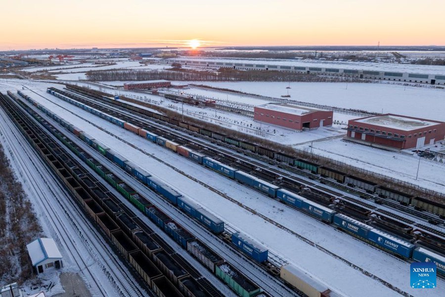Il porto ferroviario di Tongjiang emerge come parte chiave del corridoio orientale dei treni merci Cina-Europa