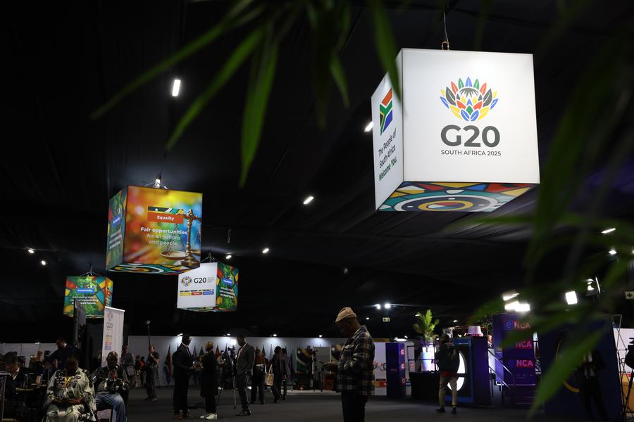 La sede del 20° vertice del Gruppo dei Venti (G20) a Johannesburg, in Sudafrica. (22 novembre 2025 - Xinhua/Chen Wei)