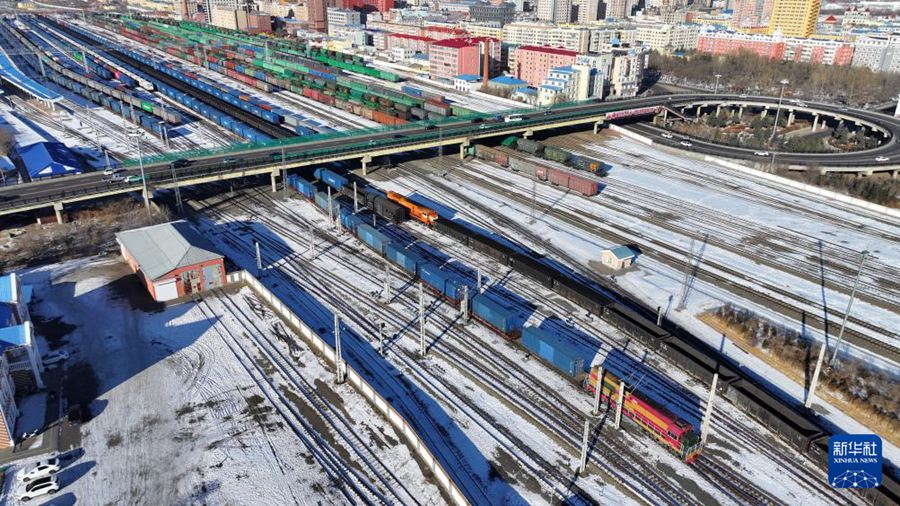 Volume delle merci del China-Europe Express attraverso il valico di Manzhouli supera i 20 milioni di tonnellate