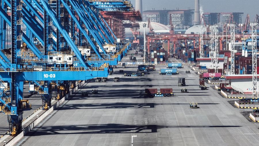 Corridoio commerciale simbolico cinese gestisce oltre 5 milioni di TEU