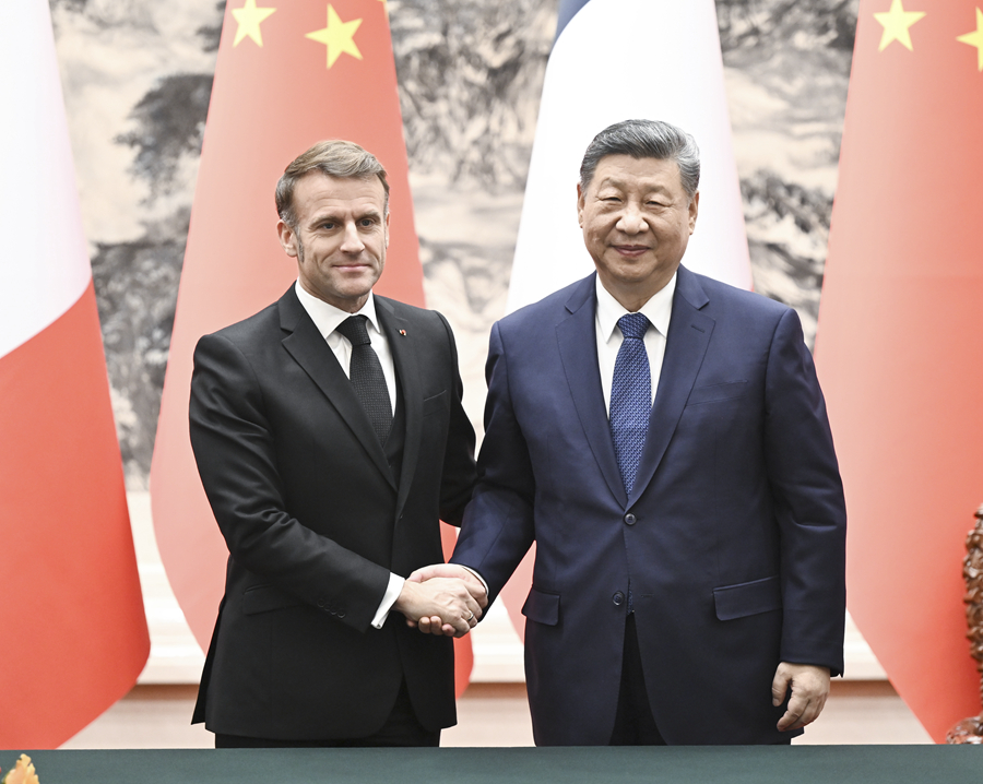 Colloquio tra Xi Jinping ed Emmanuel Macron