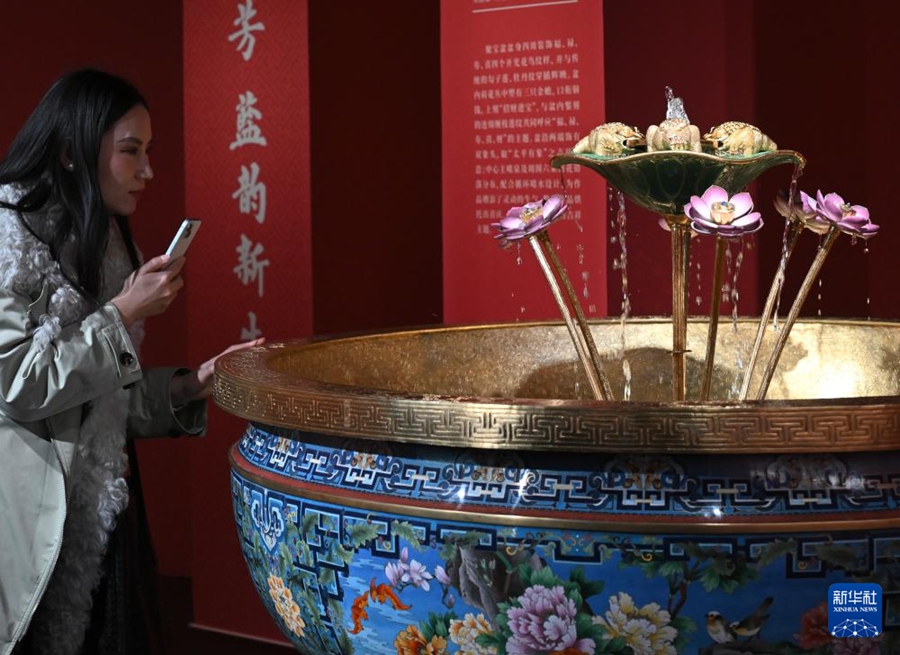 Mostra d'arte di eredità e innovazione del cloisonné inaugurata al Teatro Nazionale cinese