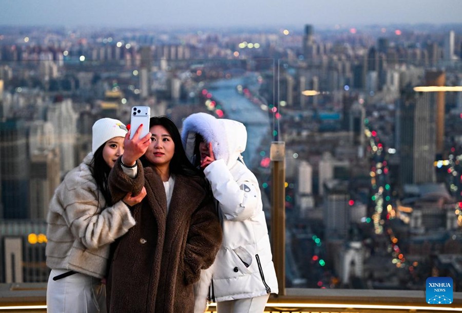 Tianjin, nuova piattaforma panoramica apre al pubblico