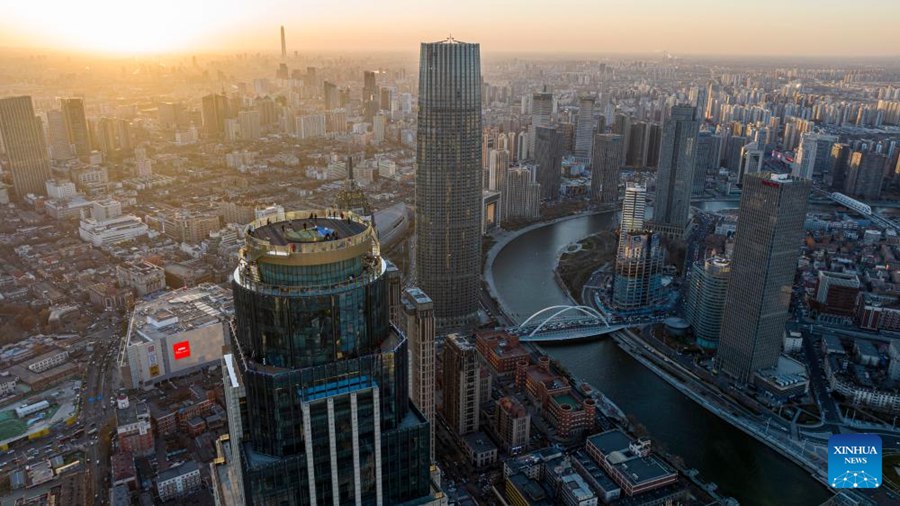 Tianjin, nuova piattaforma panoramica apre al pubblico