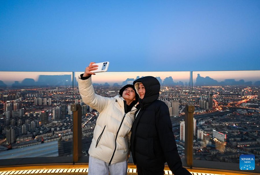 Tianjin, nuova piattaforma panoramica apre al pubblico