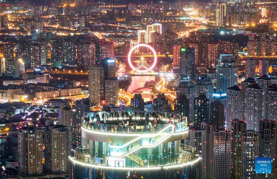 Tianjin, nuova piattaforma panoramica apre al pubblico