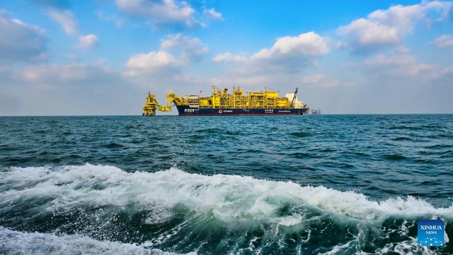 Il più grande giacimento petrolifero offshore cinese registra una produzione annuale record di petrolio e gas