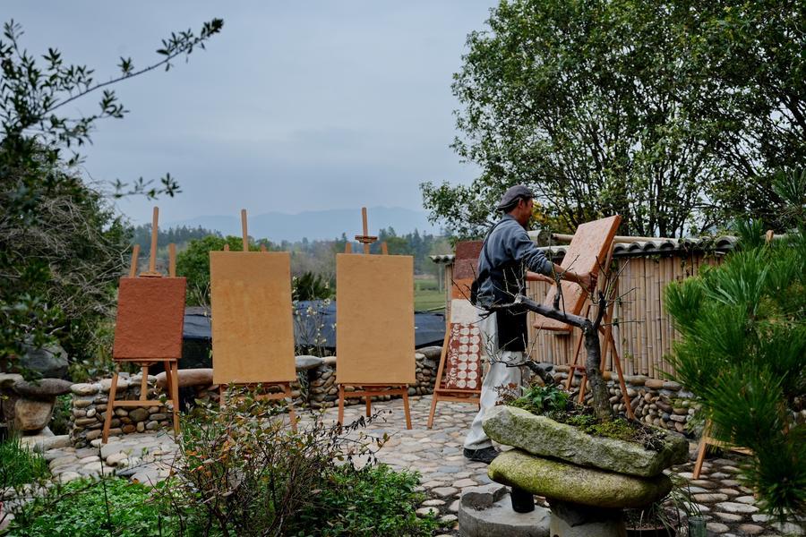 Elemento culturale unico di Wuyishan: l'arte dei pigmenti rocciosi di Wuyi