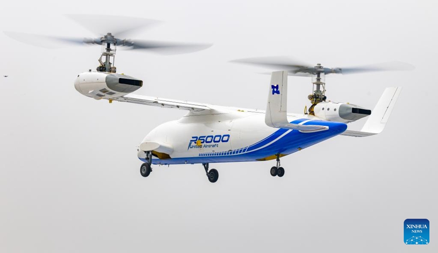 Lanying R6000, convertiplano UAV, completa il primo volo a Deyang, nella provincia del Sichuan