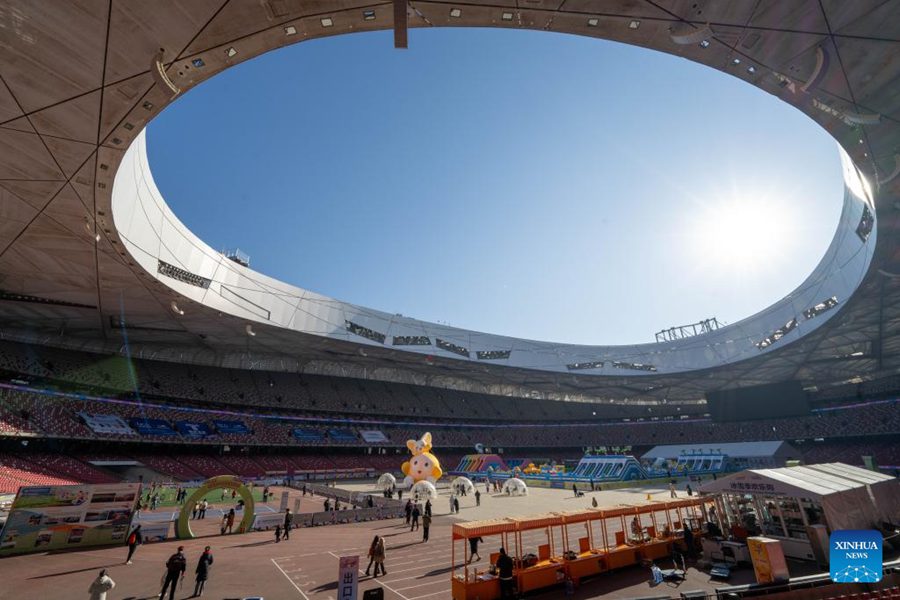 Parco a tema invernale inaugurato nello stadio Nido d'Uccello di Beijing