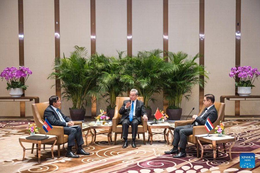 Incontro tra i ministri degli esteri di Cina, Cambogia e Thailandia raggiunge un consenso in tre punti