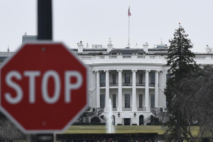 Vista della Casa Bianca a Washington, D.C., Stati Uniti. (4 agosto 2022 - Xinhua/Liu Jie)