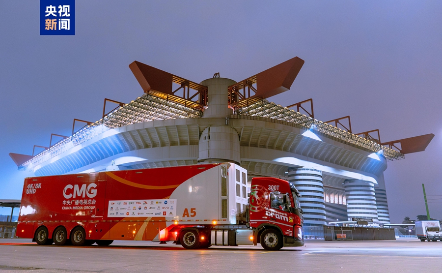 CMG, arrivati a Milano i veicoli di trasmissione per Olimpiadi Invernali Milano-Cortina 2026