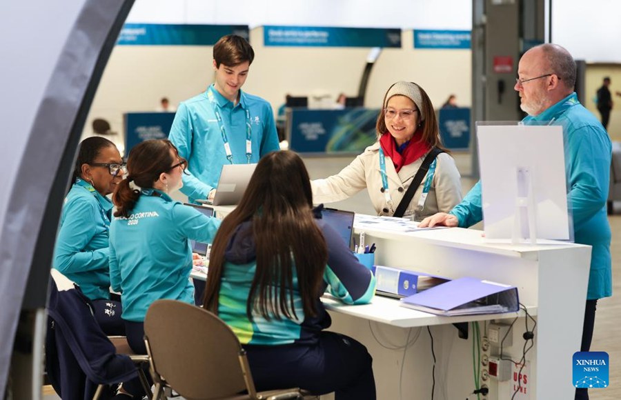 Vista del Main Media Centre per i Giochi Olimpici Invernali Milano-Cortina 2026