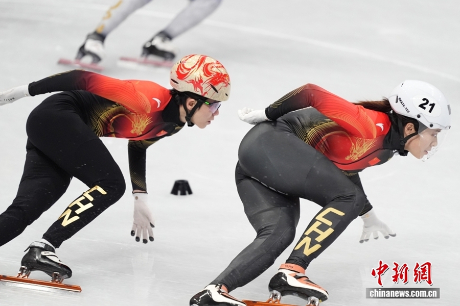 Milano-Cortina 2026| Allenamenti della squadra cinese di pattinaggio di velocità su short track