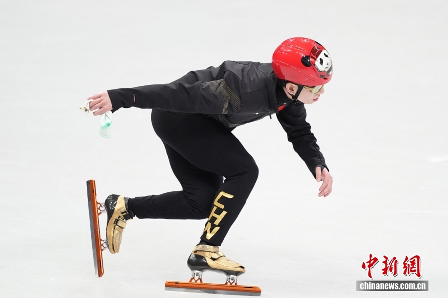 Milano-Cortina 2026| Allenamenti della squadra cinese di pattinaggio di velocità su short track