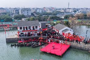 Hangzhou, attività festive in vista del Capodanno cinese nel villaggio di Mojiaqiao