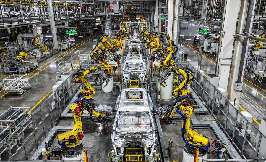 Produzione automatizzata presso la Seres Super Factory nella Liangjiang New Area, a Chongqing, Cina sud-occidentale. (19 settembre 2025 - Xinhua/Wang Quanchao)