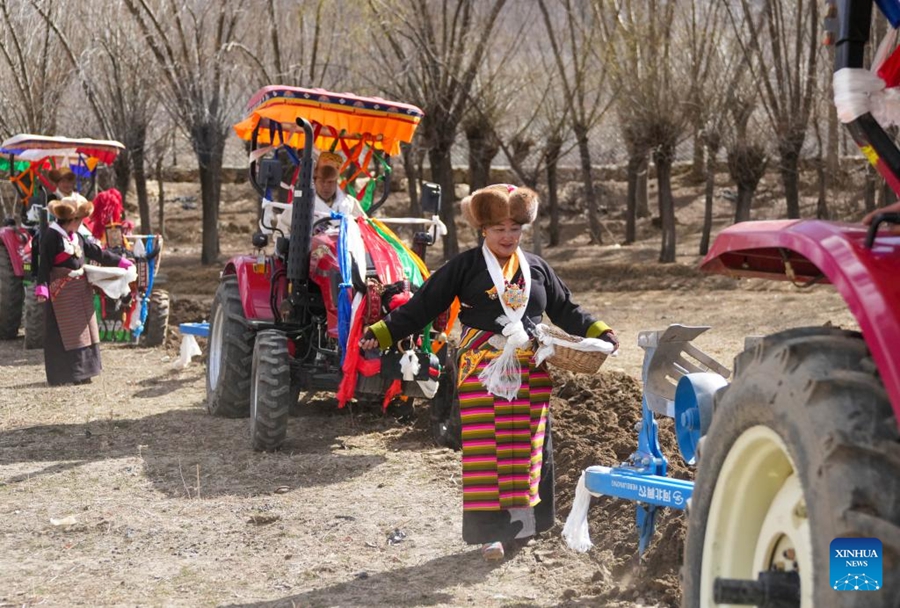 Cerimonie per l'avvio della semina primaverile si tengono in Xizang