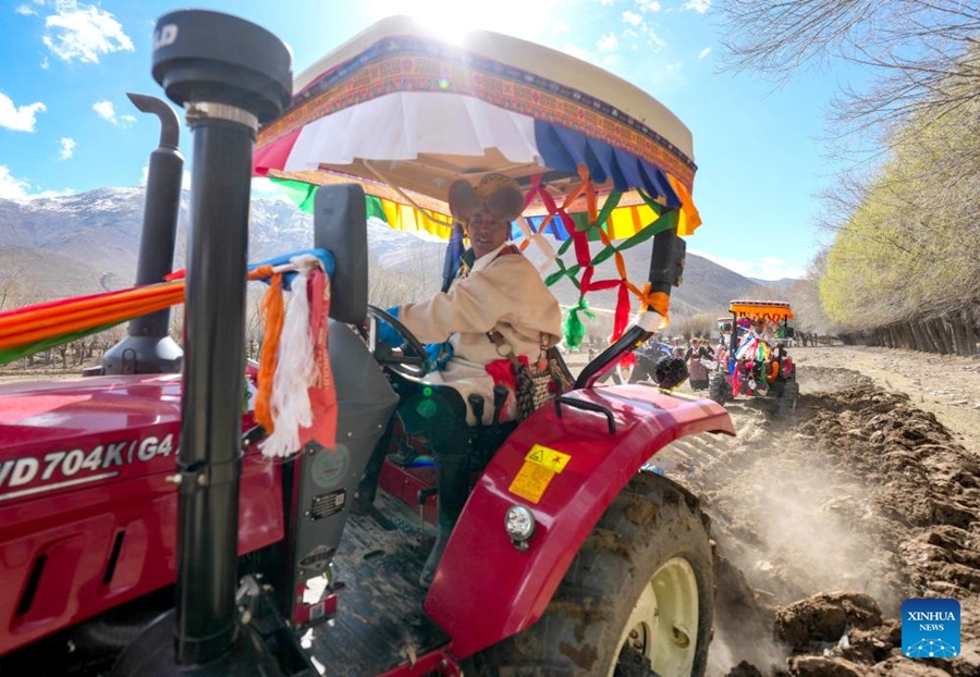 Cerimonie per l'avvio della semina primaverile si tengono in Xizang