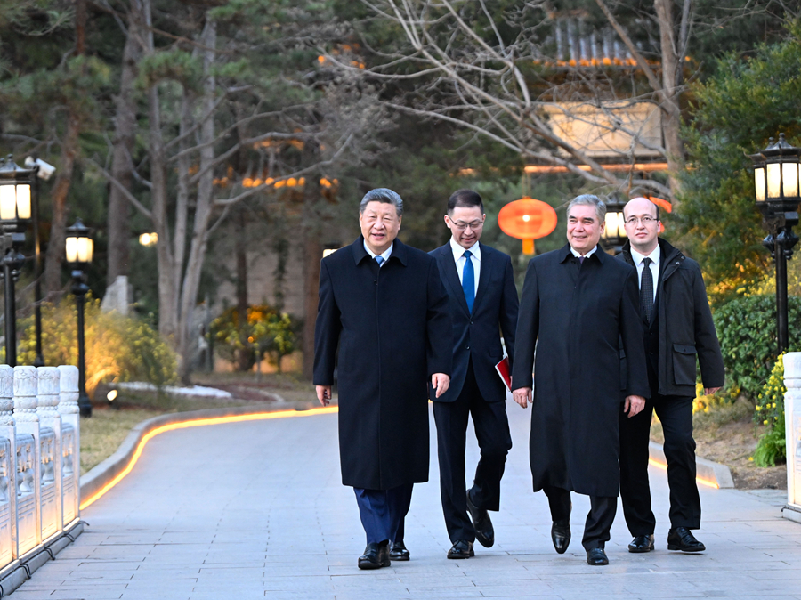 Incontro tra Xi Jinping e il Leader Nazionale del Turkmenistan Berdimuhamedow