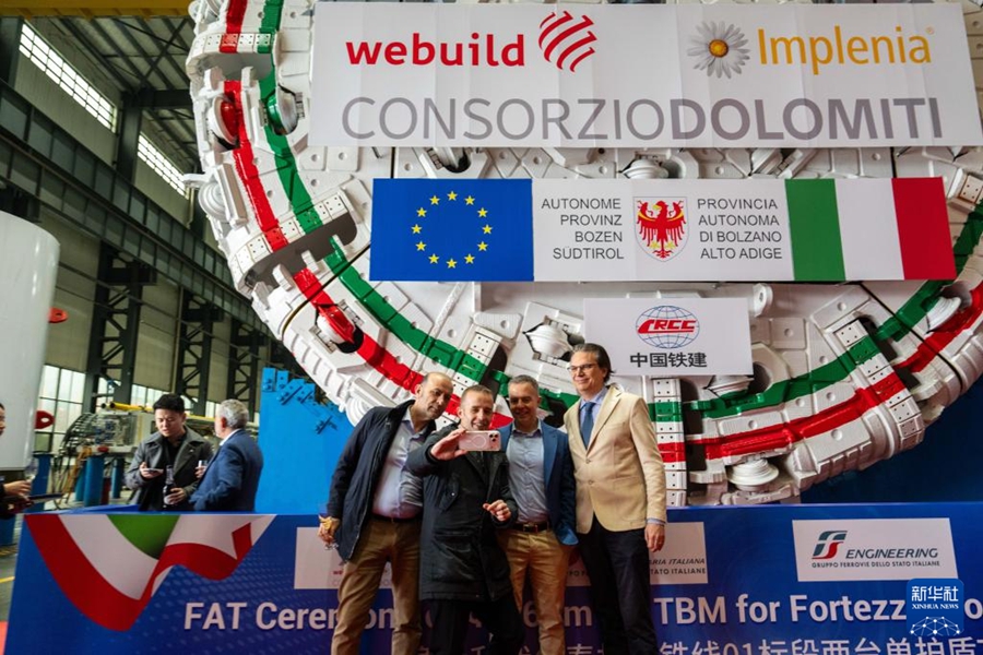 TBM destinate al progetto ferroviario italiano escono dalla linea di produzione