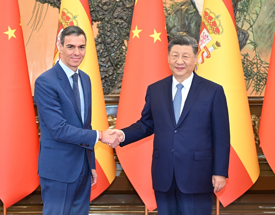 Incontro tra Xi Jinping e Pedro Sánchez