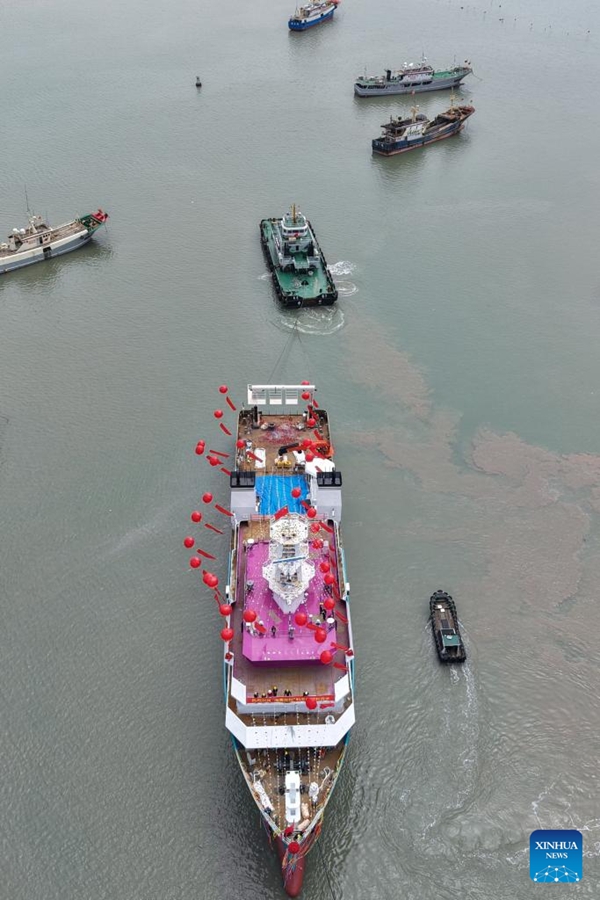 Varata nel Zhejiang la prima nave cinese per la ricerca scientifica finanziata da privati
