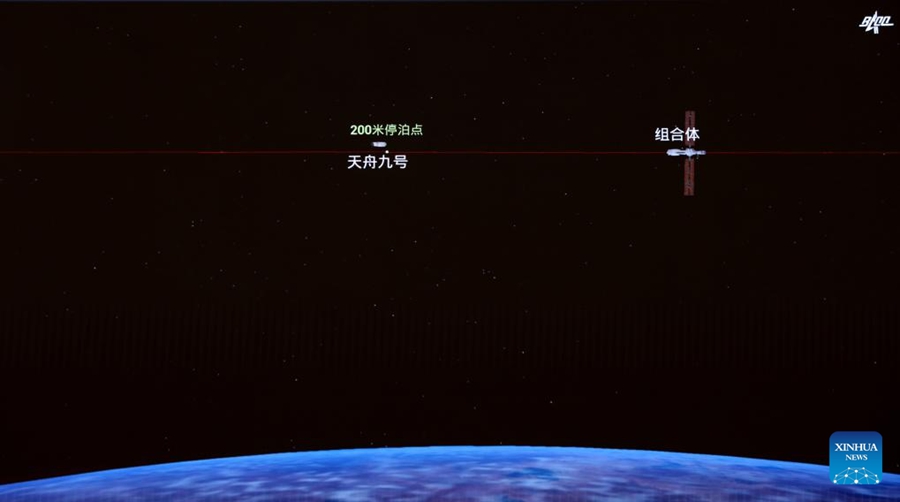 Veicolo spaziale cargo cinese Tianzhou-9 si sgancia dal complesso della stazione spaziale