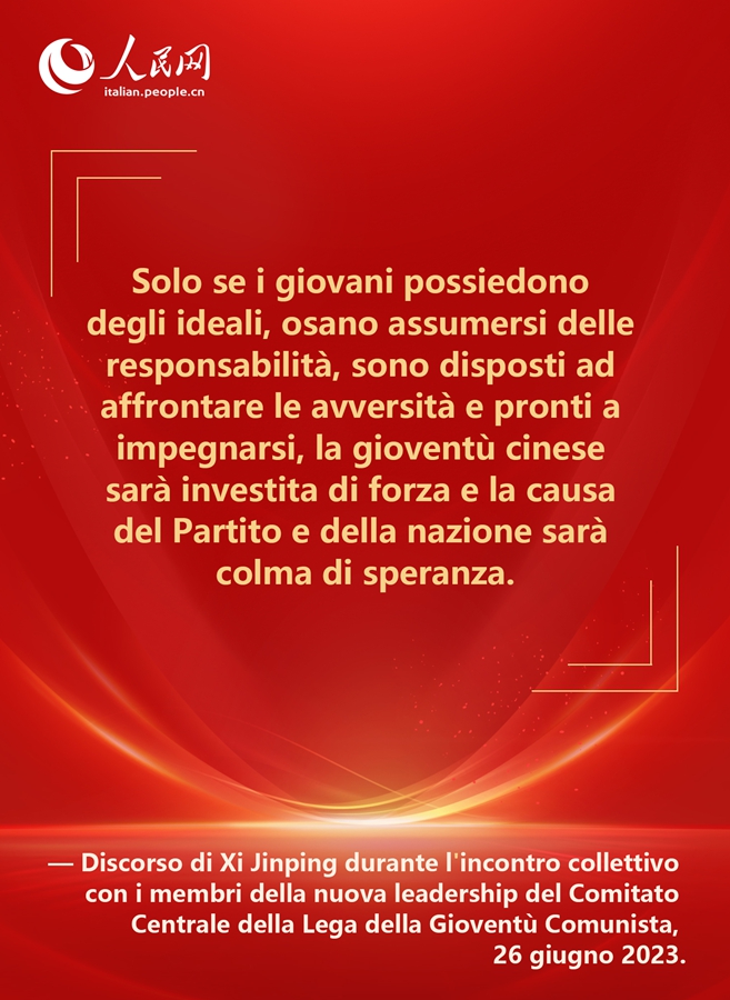 Poster: Il Segretario Generale Xi Jinping condivide un messaggi sentiti con i giovani della Nuova Era