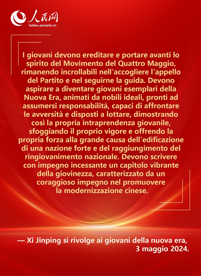 Poster: Il Segretario Generale Xi Jinping condivide un messaggi sentiti con i giovani della Nuova Era