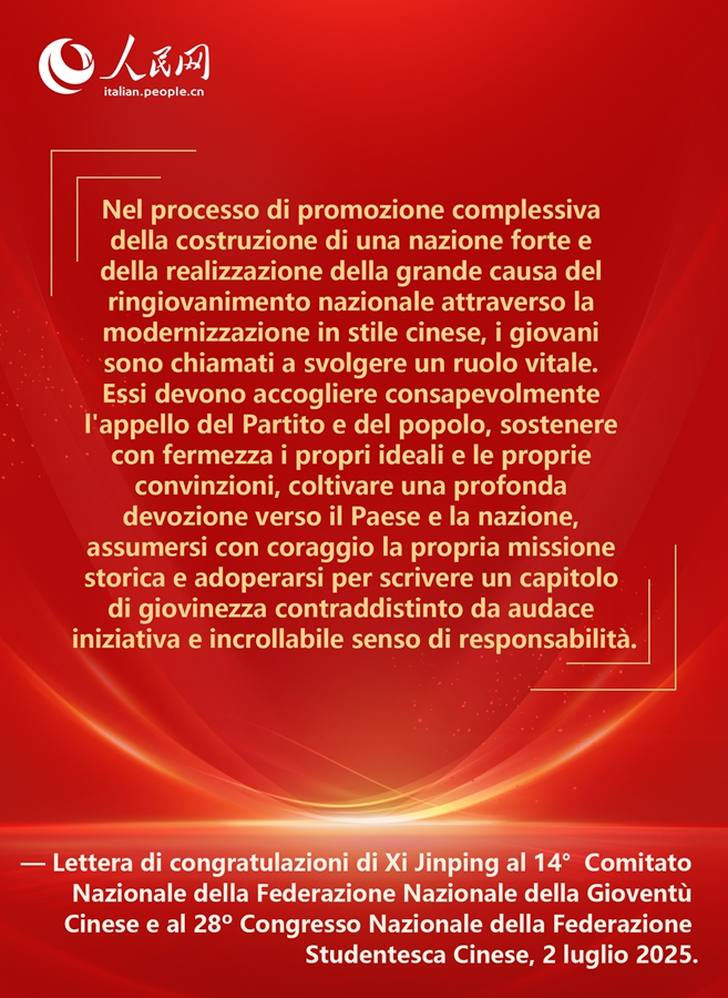 Poster: Il Segretario Generale Xi Jinping condivide un messaggi sentiti con i giovani della Nuova Era