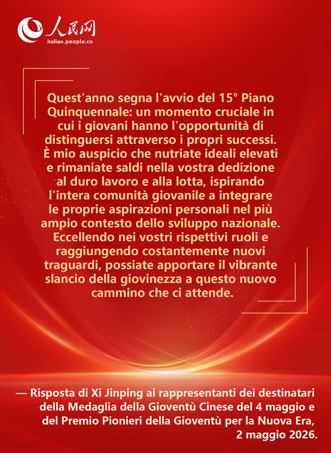 Poster: Il Segretario Generale Xi Jinping condivide un messaggi sentiti con i giovani della Nuova Era