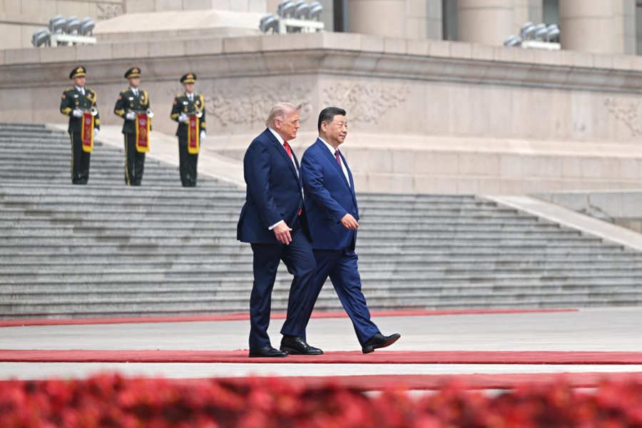 Xi Jinping: cerimonia di benvenuto per l'arrivo di Donald Trump